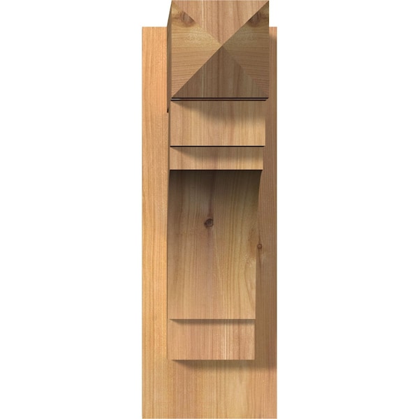 Merced Smooth Arts And Crafts Outlooker, Western Red Cedar, 5 1/2W X 16D X 16H